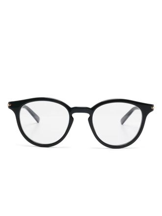 Gucci round-frame glasses - men - Acetate - 48 - Black