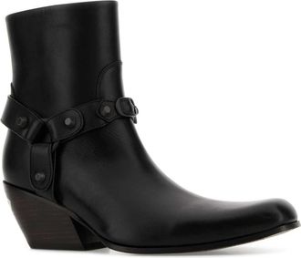 Balenciaga Womens Memphis Ankle Boot Black Bull