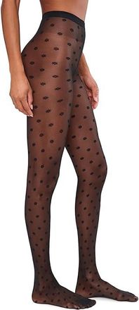 Wolford Daisy Knit Womens Tights Hose Black/Black : XS (411-53 - 99-143 lbs), Elastane/Polyamide/Polyester
