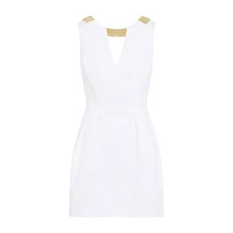 Elisabetta Franchi Dames, Jurken, Wit, Maat: XS Katoen