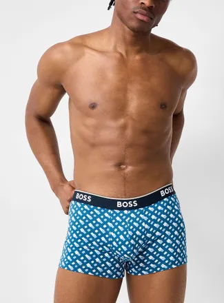 BOSS Mens 2 blue stretch trunk Cotton