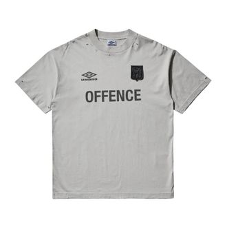 Umbro Offence Defence Tee - Heren - Sportshirts - Grijs - XL - Katoen - Fitness