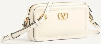 Valentino Garavani Mini Borsa A Tracolla Valentino Garavani Alltime In Vitello Granato Donna AVORIO UNI