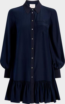 Cinq &agrave; Sept Lelaina Long-Sleeve Shirtdress