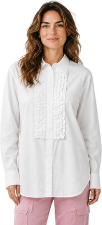 Bottega Veneta White Regular Embellished Shirt