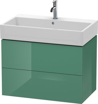 Duravit Mueble Bajo Encimera Duravit L-cube, De Pared, 2 Cajones, 78,4 X 45,9 Cm, Para Vero Air 235080, Color: Jade Laca Alto Brillo - Lc627700303