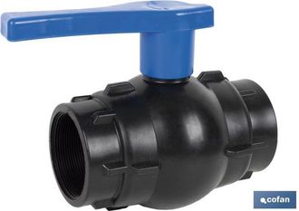 cofan V&aacute;lvula De Bola Rosca H-h Pp Pn16 3 X 3, V&aacute;lvula De Bola Con Dos Roscas Hembra Bsp De La Misma Medida Para Tuber&iacute;as De Polietileno (pe).adecuada Para 