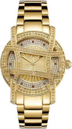 JBW 10 YR Anniversary Womens Olympia 0.20 ctw Diamond 18K Gold-plated Watch JB-6214-10B