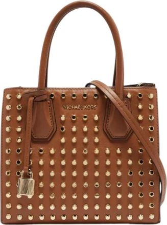 Michael Kors Pre-owned Tote Bags, female, Brown, Size: ONE SIZE Pre-owned Leather totes