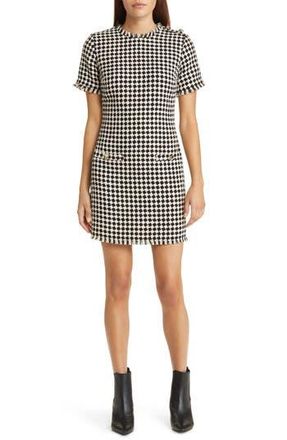 ZOE AND CLAIRE Tweed Sheath Minidress in Black Multi at Nordstrom Rack, Size Small