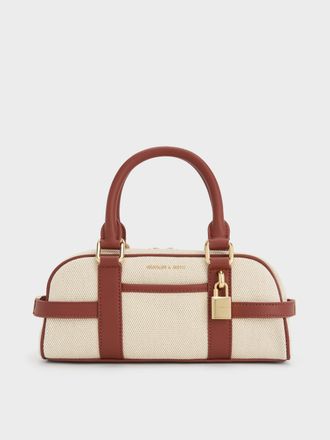 Charles & Keith Scottie Canvas Bowling Bag