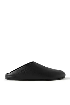 The Row Hudson Full-Grain Leather Clogs