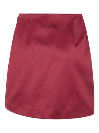By Malene Birger Gedrapeerde mini-rok - Rood