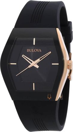 Bulova Latin Grammy Mens Quartz Black Dial Watch 97A163