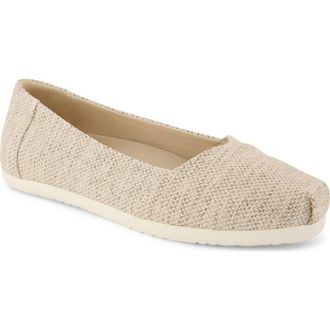 Toms Alpargata Ballet Flat in Light/Pastel Grey at Nordstrom, Size 7.5
