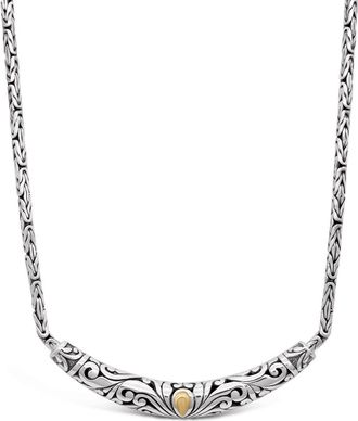 Devata Bali Filgree with Borobudur Chain Necklace in Sterling Silver with 18K Gold at Nordstrom
