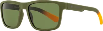 Dragon Mens Rectangular Sunglasses Reed LL 313 Matte Olive 57mm