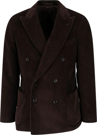 Lardini Blazer Doppiopetto In Velluto