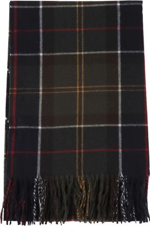 Barbour Stanway Tartan Sjaal - Dames - Wintersjaals - Groen - ONE Size - Accessoires