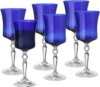 Barski Set Of 6 Stem Wine Glasses