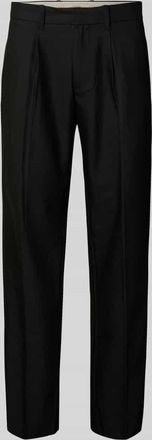 Jack & Jones Loose Fit Stoffhose mit Bundfalten Modell KARL in Black, Größe 28/32