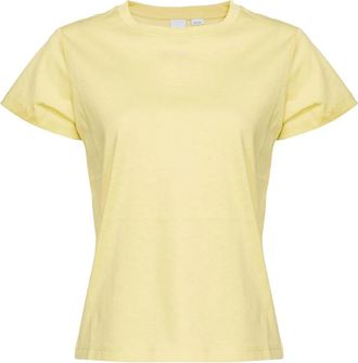 Pinko Basico T-shirt - Dames - T-shirts - Geel - M - Katoen - Tops