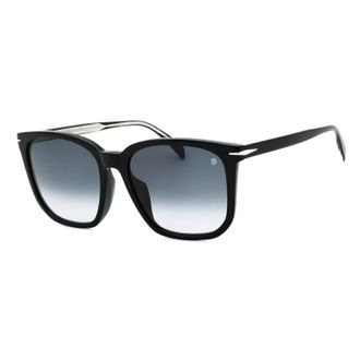 David Beckham Square Full Rim Sunglasses - Black