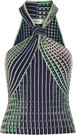 Jonathan Simkhai Lyrix Textured Cut-out Knit top - Navy - S (UK8-10 / S)