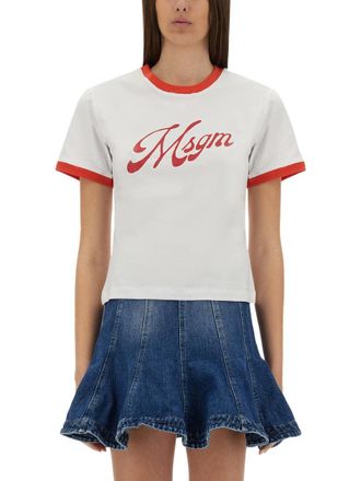 Msgm T Shirt With Logo