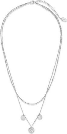 Sterling Forever Polaris Pendant Layered Necklace in Silver at Nordstrom Rack