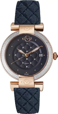 Gevril Group Berletta Vegan Black Dial Ladies Watch 1509-V3