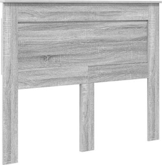 vidaXL Cabecero Con Cabecera Gris Sonoma 135 Cm Madera Contrachapada Vidaxl