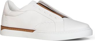 Fendi Mens Low-Top Sneakers City White Leather Calf Trainers