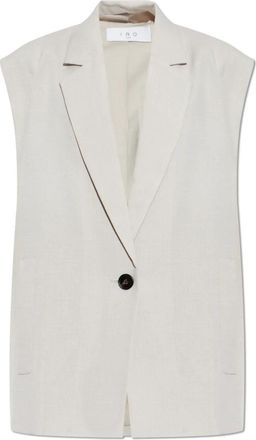 Iro Soledad Vest - Dames - Gillet - Grijs - M - Katoen - Kostuums