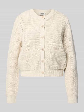 Drykorn Drykorn Regular Fit Strickjacke mit aufgesetzten Taschen Modell Biaphy in Sand Melange, Gr&ouml;&szlig;e XL