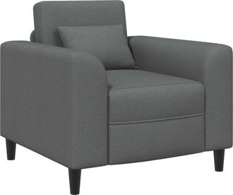 vidaXL Sill&oacute;n Gris Oscuro Tela Vidaxl