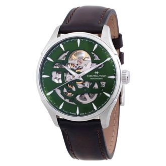 Hamilton Jazzmaster Skeleton Automatic Green Dial Mens Watch H42535560