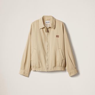 Miu Miu Light denim blouson jacket