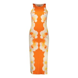 Desigual Jasmine Long Sleeveless Dress - Dames - Kleedjes - Oranje - XS - Kleedjes