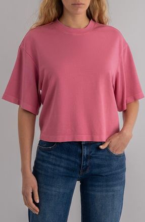 Kut from the Kloth Reina Boxy T-Shirt in Lipstick at Nordstrom, Size X-Small