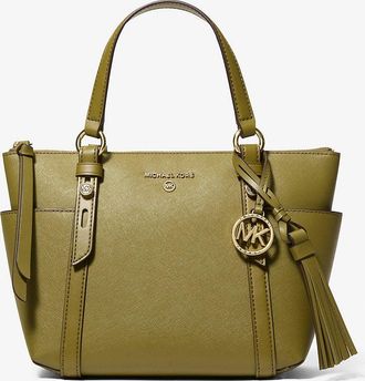 Michael Kors Sullivan Small Saffiano Leather Top-Zip Tote Bag