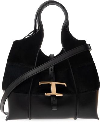 Tod's Tassen, Dames, Zwart, ONE Size, Leer, Handtas