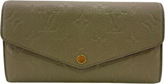 Louis Vuitton Beige Galle Monogram Empreinte Leather Long Wallet (Bi-Fold) (Pre-Owned)