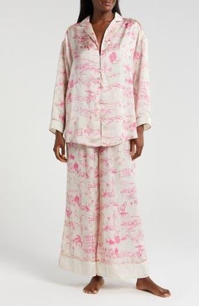 Free People Dreamy Days Print Pajamas in Tea Combo at Nordstrom Rack, Size X-Large