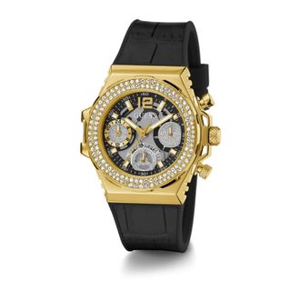 Guess Fusia Gw 0553L4 - Dames - Horloges - Geel - ONE Size - Leer - Accessoires