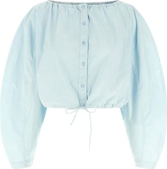 Rotate Light Blue Crop Top
