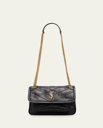Saint Laurent Niki Mini Vintage Leather Shoulder Bag