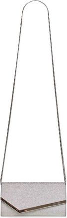Jimmy Choo London Tassen, Dames, Grijs, ONE Size, Leer, Emmie Clutch