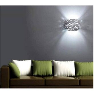 Trade Shop Trade Shop - Applique Da Parete In Gesso Tondo Up E Down Verniciabile Contemporanee G9 Gs-e42