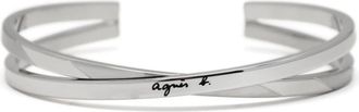 agnès b. compulsion bangle - women - stainless steel - One Size - Silver